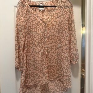 Yoana Baraschi 100% Silk High Low Blouse - Medium